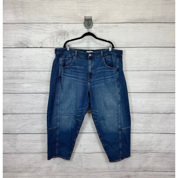 Torrid Festi Plus Size High Rise Barrel Leg Classic Jeans Size 24 Regular - Picture 1 of 7